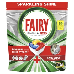 Таблетки для посудомийних машин Fairy Platinum Plus All in One Lemon 19 шт. (8700216236669) зображення 1
