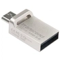 USB флеш накопичувач Transcend 32GB JetFlash OTG 880 Metal Silver USB 3.0 (TS32GJF880S) - зменшене зображення 3