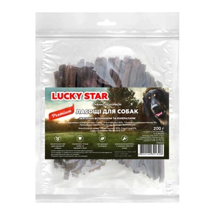 Ласощі для собак Lucky Star брусочки з м'яса кролика 10 см 200 г (4820144301308) зображення 1
