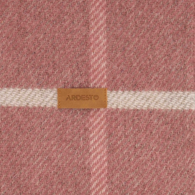 Плед Ardesto Leonardo Alpina 100% шерсть, розовый 140x200 см (ART0701LM) - изображение 7