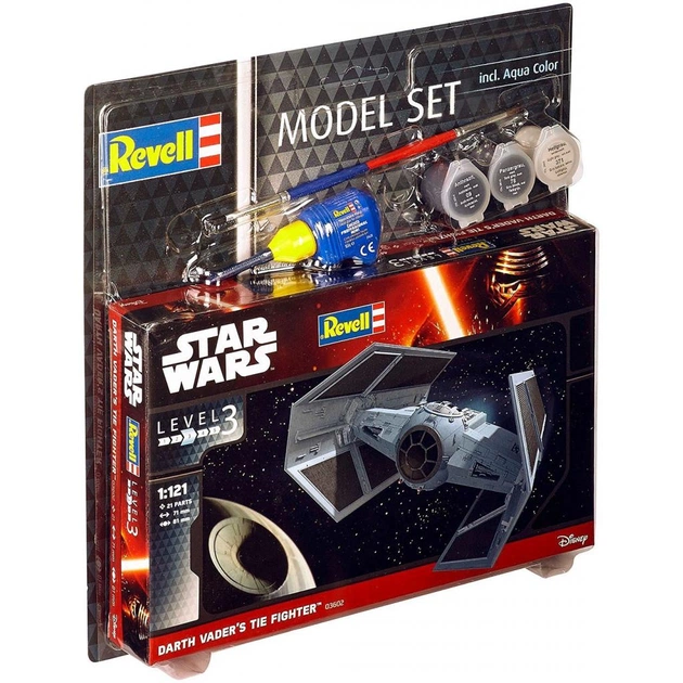 Збірна модель Revell Зіркові війни Космічний корабель Darth Vader's TIE 1:121 (63602) - изображение 1