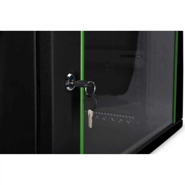 Шафа настінна Digitus Wall Mounting Dynamic Basic 19" 7U 600x600, RAL 9005 (DN-1907U-6/6-EC-SW) - picture 4