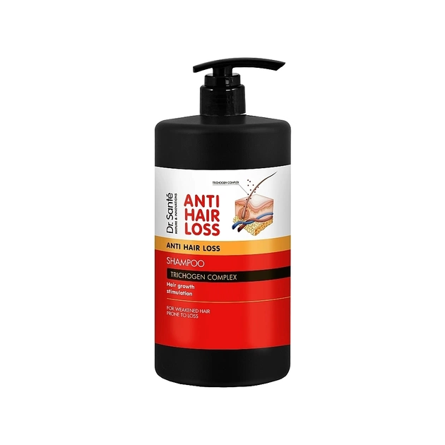 Шампунь Dr. Sante Anti Hair Loss Shampoo Для послабленого і схильного до випадіння волосся 1000 мл (4823015936609) - зображення 1