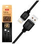 Дата кабель USB 2.0 AM to Lightning 1.0m 2.1A black XO (NB36-L-1-BK) - зменшене зображення 2