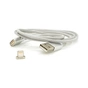 Дата кабель USB 2.0 to Lightning 1.0m 2A magnetic nylon silver Voltronic (YT-MCFB-L/S/13190/09165) - зменшене зображення 2