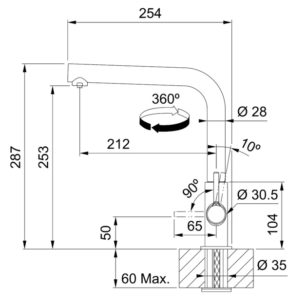 Змішувач Franke Lina L Clear Water (120.0730.779) - зображення 9