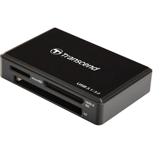 Зчитувач флеш-карт Transcend USB 3.1 Black (TS-RDF8K2) зображення 1