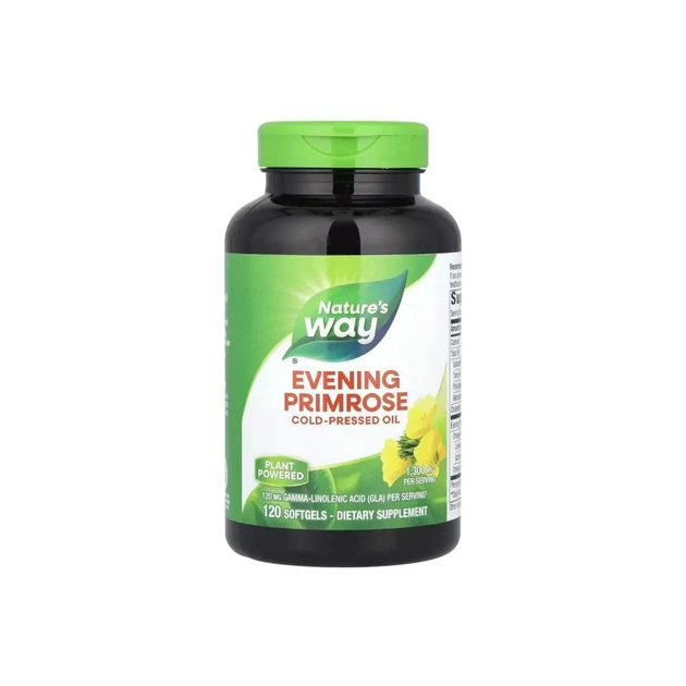 Вітамін Nature's Way Примула вечірня, 1300 мг, Evening Primrose, 120 гелевих капсул (NWY-15419) - зображення 1