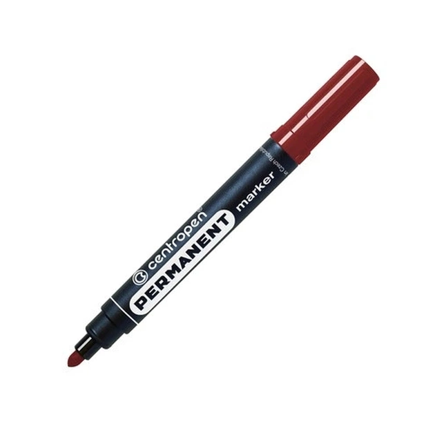 Маркер Centropen Permanent 8566 2,5 мм круглый коричневый (8566/07) - изображение 1