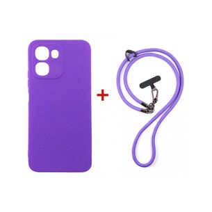 Чохол до мобільного телефона Dengos Case + Cross-body Strap OPPO A6x/A6k 4G Purple+Purple (DG-KM-CCRB-59) зображення 1