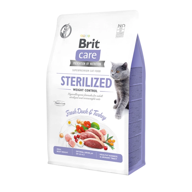 Сухий корм для кішок Brit Care Cat GF Sterilized Weight Control 400 г (8595602540808) - зображення 1