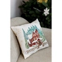 Наволочка Прованс гобеленова з велюром Святковий дім 45х45см Домівка (4823093450295) - уменьшенное изображение 3