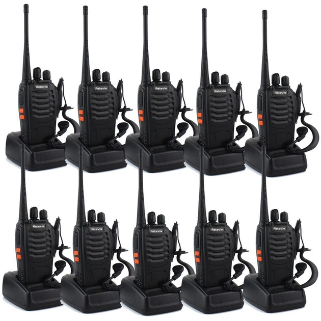 Портативна рація Baofeng BF-888S Ten Pack комплект 10 шт (BF-888S Ten Pack) - изображение 1