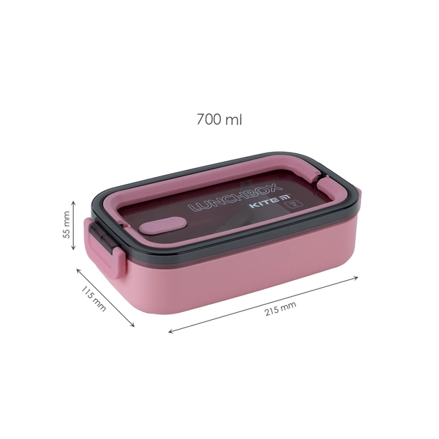 Ланч-бокс дитячий Kite 700 мл, рожевий (K23-182-3) - picture 3