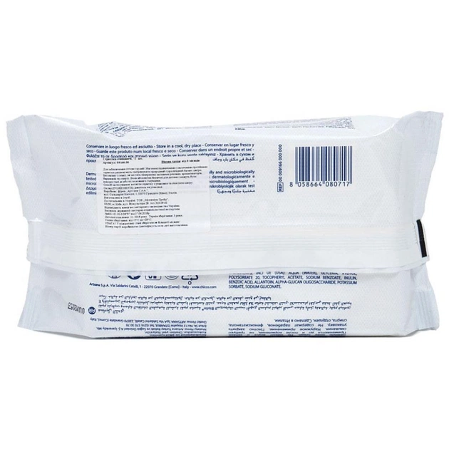 Дитячі вологі серветки Chicco 72 шт для грудей очисні (09166.00) - picture 2