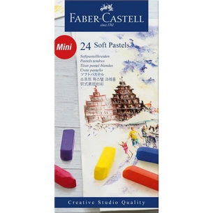 Пастель Faber-Castell Soft Pastels Mini, довжина крейди (35 мм), 24 кольори, 128224 (8538) изображение 1