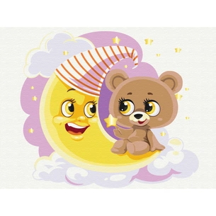 Картина по номерам ZiBi Сонний ведмедик 30*40 см (ZB.64066) зображення 1