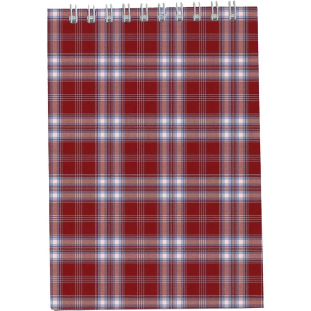 Блокнот Buromax spiral top, А6, 48 sheets, square, burgundy (BM.2480-13) - изображение 1