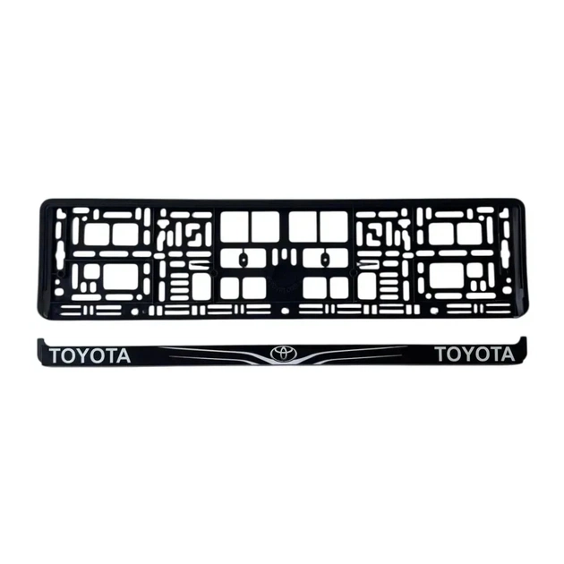Рамка номерного знака Poputchik Toyota (24-117-IS) - зображення 2