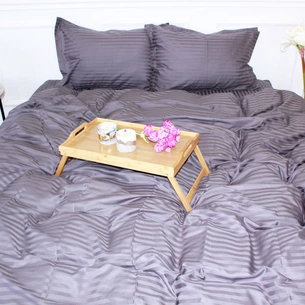 Підковдра MirSon Satin Stripe 30-0011 Gray 220х240 см (2200005251720) зображення 1