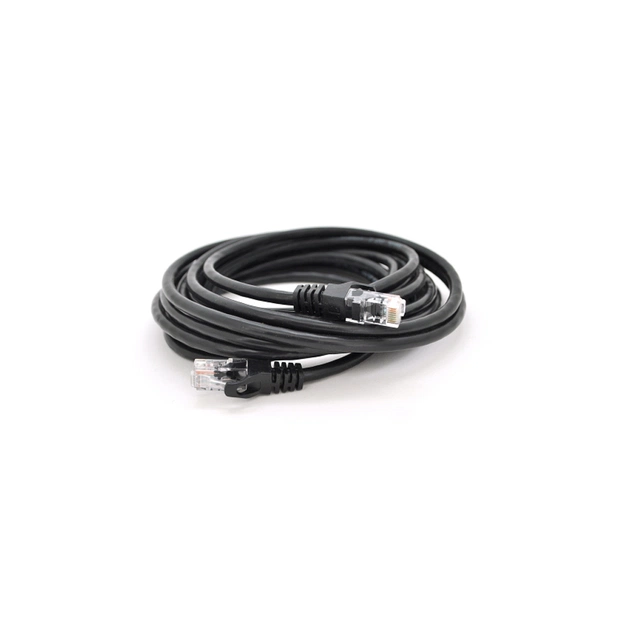 Патч-корд 15м, UTP, Cat.6, RJ45, CU, black Ritar (PCR-CU6/15BK) - зображення 1