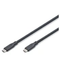 Дата кабель USB-C to USB-C 1.0m USB4 2.0 80G 240W 16K silicone black Digitus (AK-300350-010-S) - зменшене зображення 1