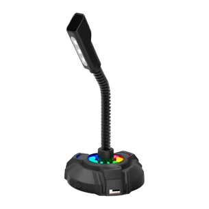 Мікрофон HP DHP-1100C RGB backlit 3.5мм+USB Black (DHP-1100C) зображення 1