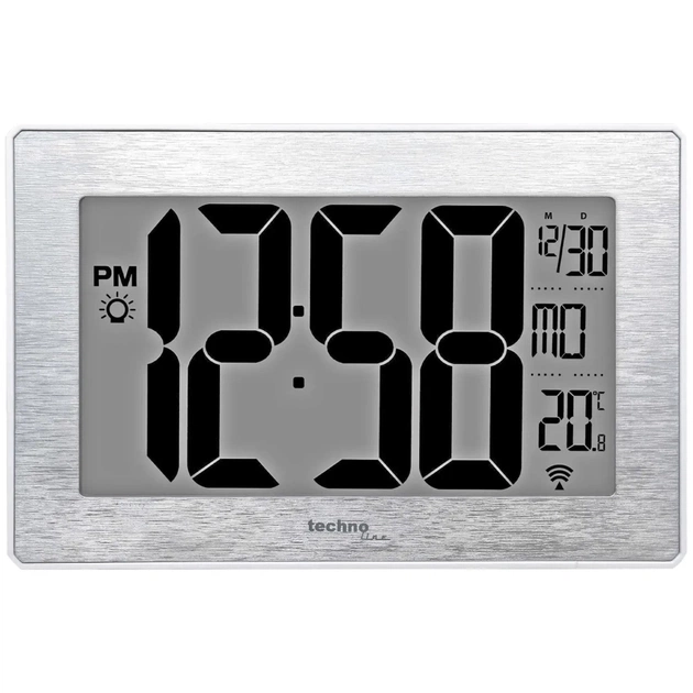 Настінний годинник Technoline WS8019 Silver (DAS301306) - зображення 1