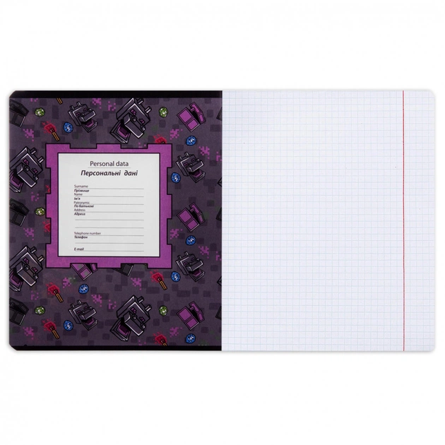 Зошит Yes Minecraft. Team 18 аркушів клітинка (767522) - picture 3