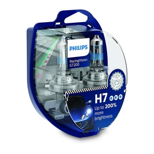 Автолампа Philips H7 RACING VISION +200%, 2 шт блістер (12972RGTS2) зображення 1