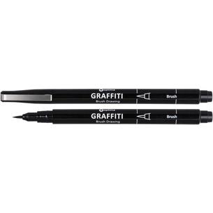 Лайнер Optima GRAFFITI Brush 0,5 мм black (O16414) зображення 1