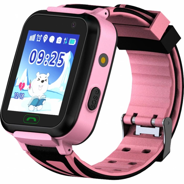 Смарт годинник-телефон GoGPS К07 Pink дитячий з GPS (K07PK) - изображение 1