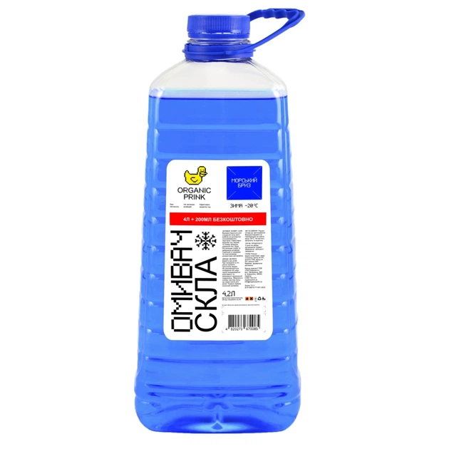 Омивач автомобільний ORGANIC PRINK -20 °С "Морський бриз" 4,2 л (012037) - изображение 1