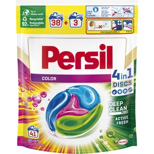 Капсули для прання Persil Discs Color Deep Clean 41 шт. (9000101537345) зображення 1