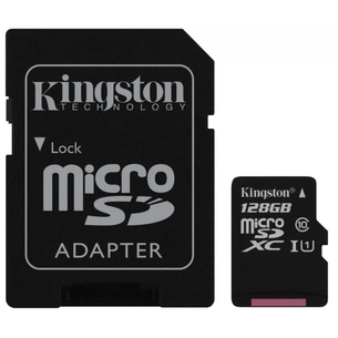 Карта пам'яті Kingston 128GB microSDXC class 10 (SDCX10/128GB) зображення 1