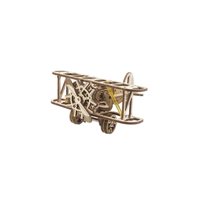 Збірна модель Ugears механічний Мінібіплан (70159) - изображение 1