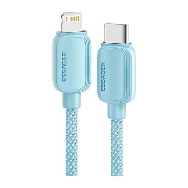 Дата кабель USB-C to Lightning 2.0m 20W blue Essager (EXCTL-WLA03-P) - изображение 1