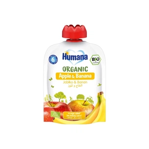 Дитяче пюре Humana Яблуко-Банан 90 г (4031244716002) зображення 1