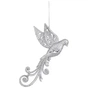 Ялинкова іграшка House Of Seasons Пташка срібна 9 х 2 х 16 см (8718861799439) - зменшене зображення 1