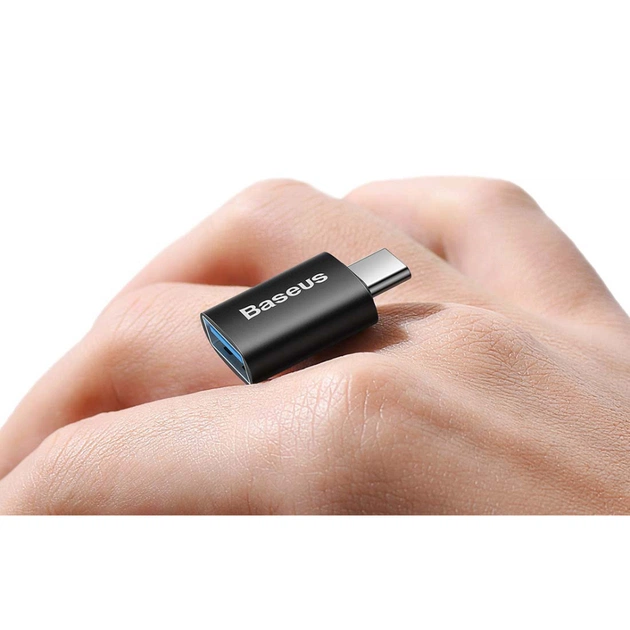 Перехідник OTG USB 3.1 AF to USB-C black Baseus (ZJJQ000001) - picture 8