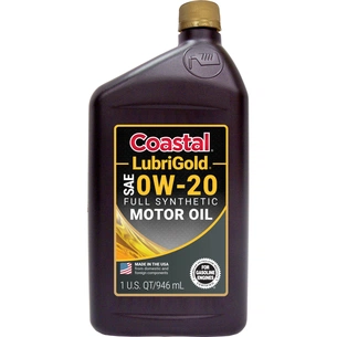 Моторна олива Coastal LubriGold Full Synthetic 0W20, 0,946л зображення 1
