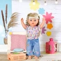 Аксесуар до ляльки Zapf Одяг для ляльки Baby Born - Квітковий джинс (832677) - зменшене зображення 3