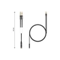 Кабель мультимедійний 3.5mm F to 2x3.5mm M 0.4m (4pin) black XoKo (AC-009) - уменьшенное изображение 4