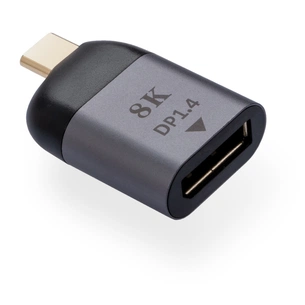 Перехідник Type-C Male to DP 1.4 8K60Hz compact Vinga (VCPATCDP4C) зображення 1