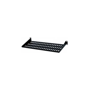Полка Hypernet 19" 1U глиб. 300мм, колір чорний (CS-300-1U-BLACK) изображение 1