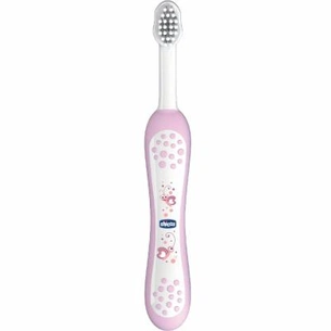 Дитяча зубна щітка Chicco рожева (06958.10) зображення 1