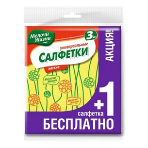 Серветки для прибирання Мелочи Жизни универсальные 3+1 шт (4823058321424) зображення 1