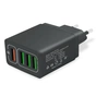 Зарядний пристрій XoKo QC-405 4 USB 6.2A Black (QC-405-BK) - зменшене зображення 1