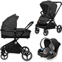Коляска Lionelo 3 в 1 Mika Grey Graphite (LO-MIKA 3IN1 GREY GRAPHITE) - зменшене зображення 1