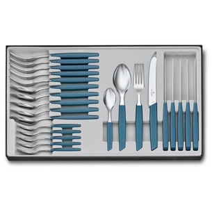 Набір столових приборів Victorinox Swiss Modern Table Set 24 шт Tomato Blue (6.9096.11W2.24) зображення 1